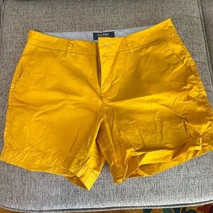 Yellow 6” shorts, Old Navy, size 6